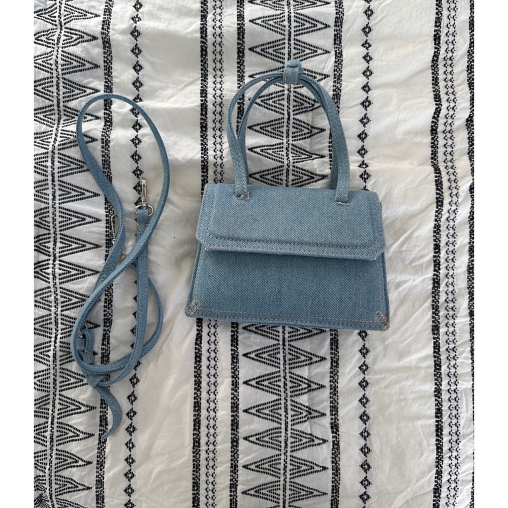 Zara mini denim bag